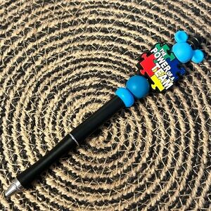 Autism Awareness Beaded Pen